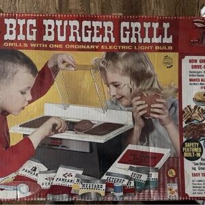 Big Burger Grill Playset Box - Vintage Toy